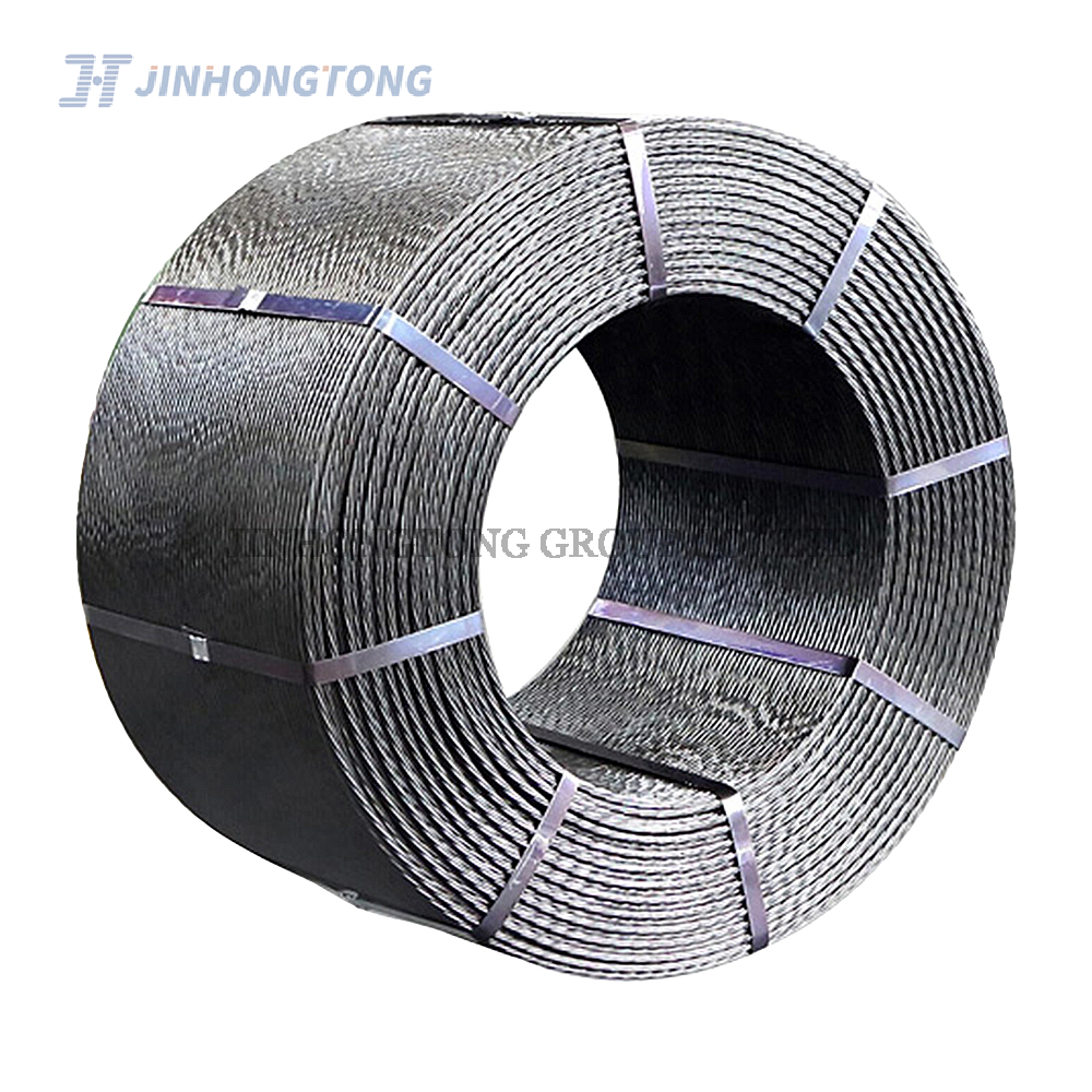 ASTM A416 High Tensile 1860 MPa 12.7mm High Carbon Prestressed Concrete Strand 7 PC Wire Steel Strand