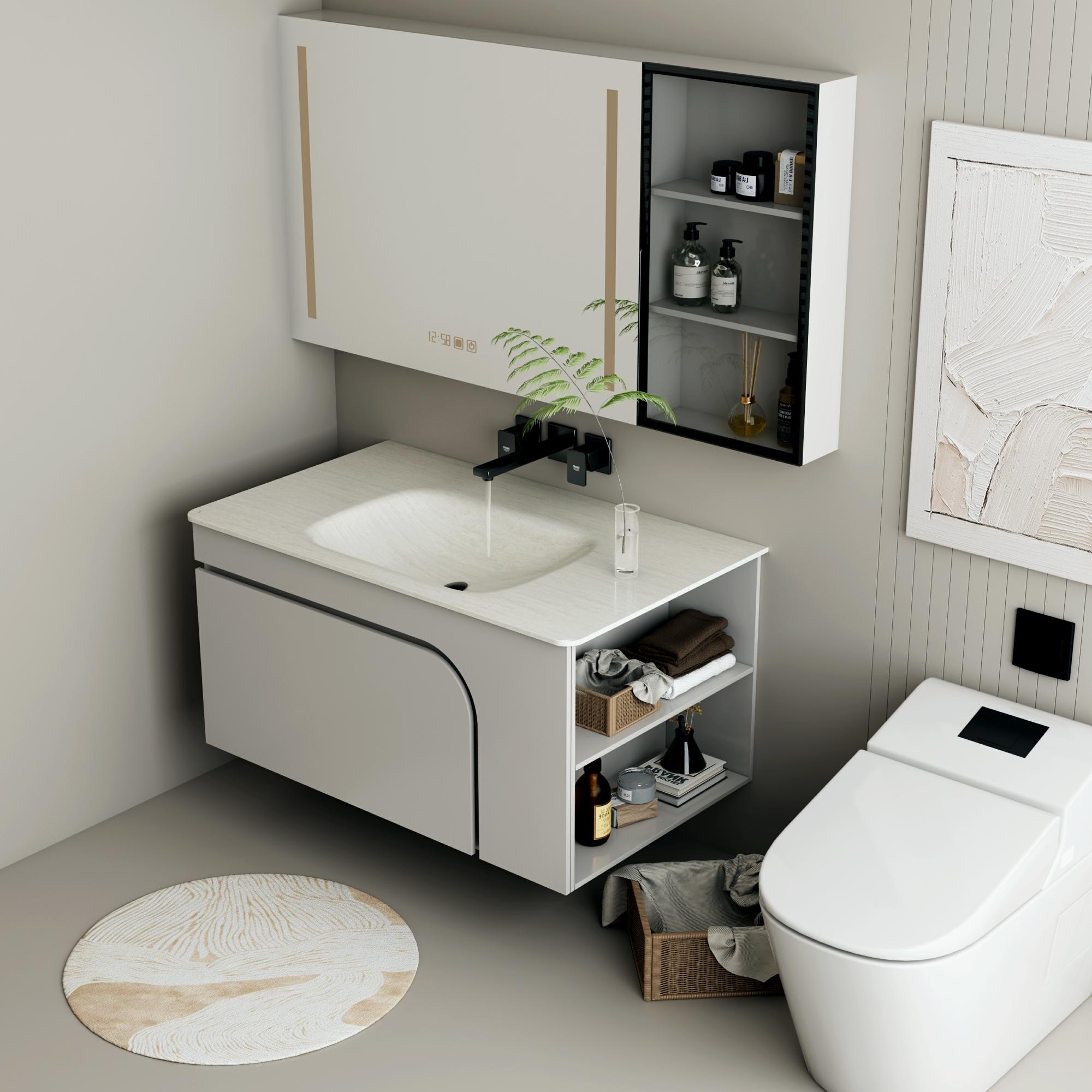 Matte faced Mibai Cave Stone Basin