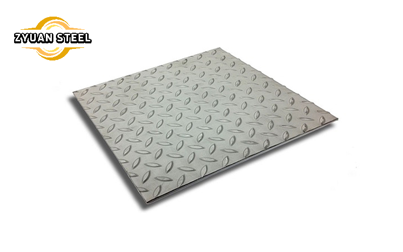 Stainless steel checkered plate