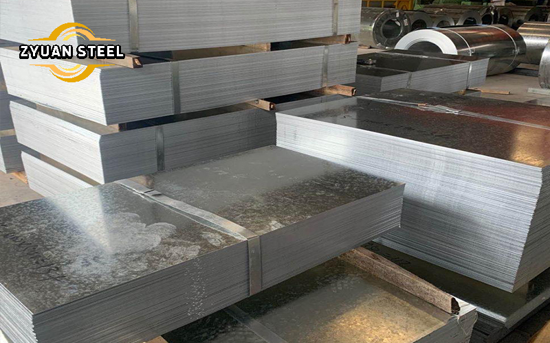 Galvanized plate