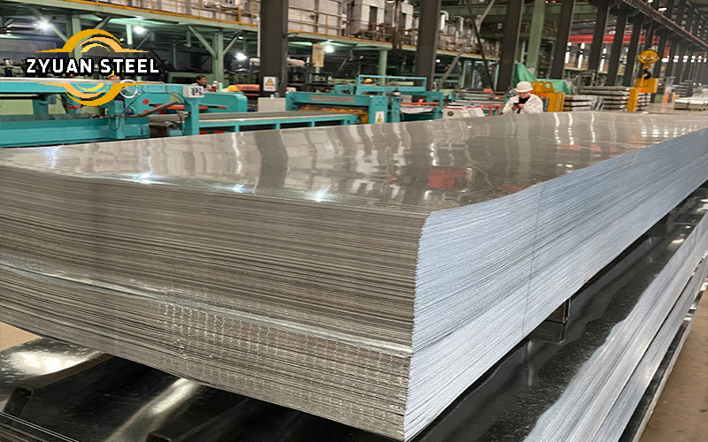 Galvanized plate