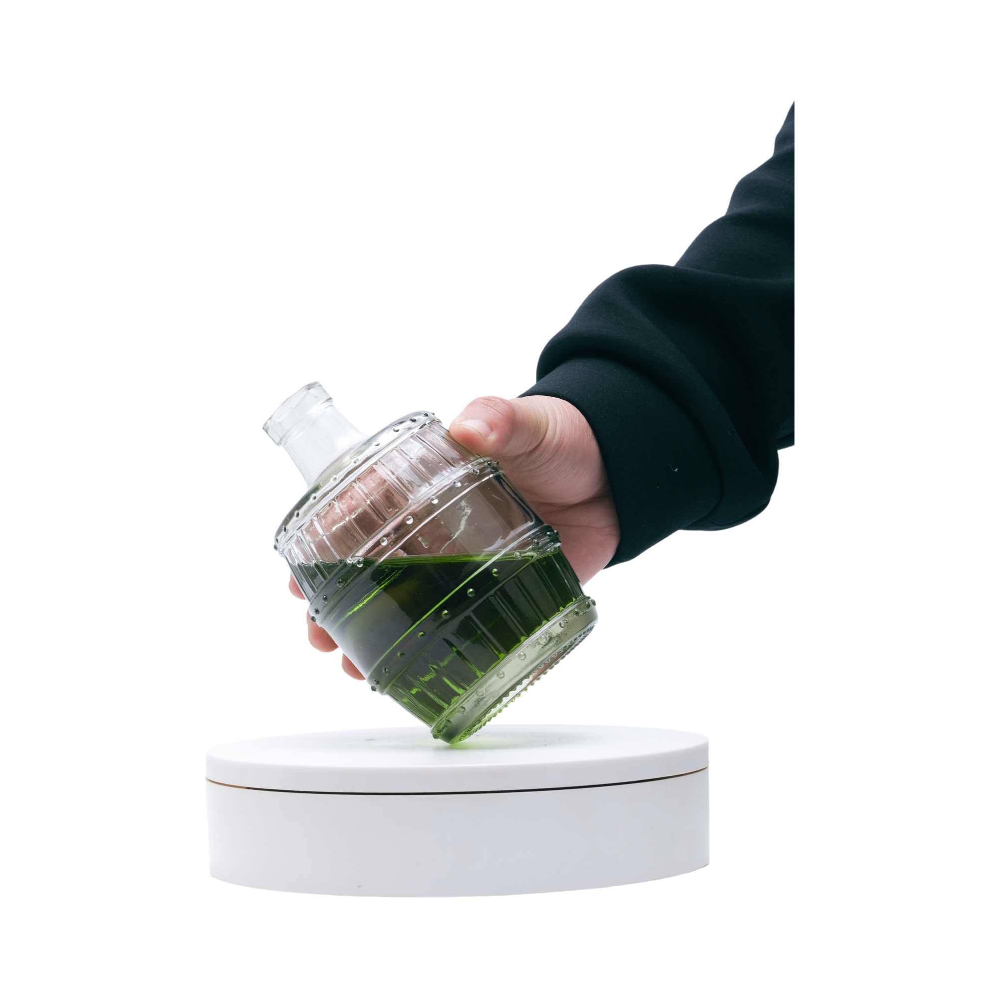 Venta caliente botellas de lujo para la botella de brandy375 ml frasco de vidrio botella de brandy whisky botella de tapas