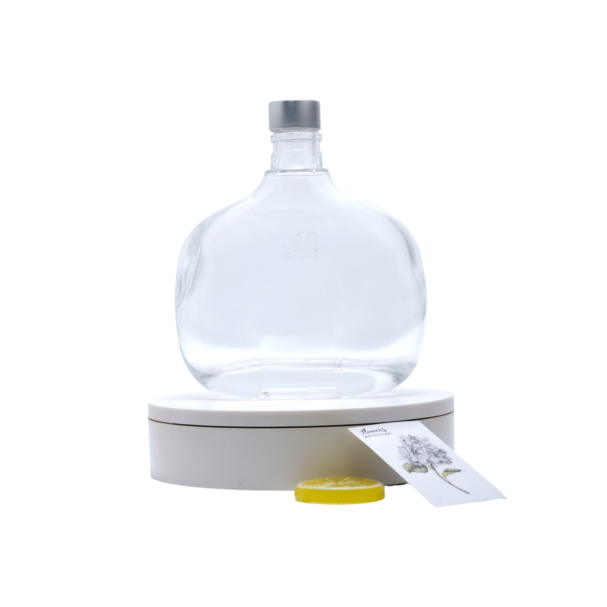 Vodka Transparente Licor Ginebra Ron Tequila Whisky Alcohol Botella de Vidrio 500ml 750ml 1000ml Con Corcho