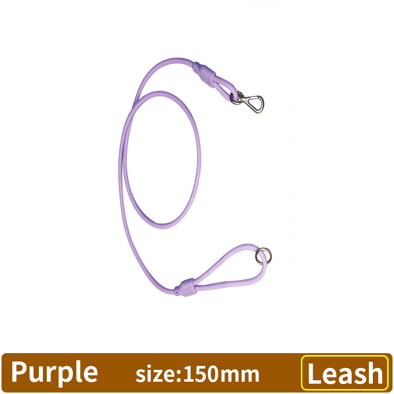 Dog leash can be inclined to hang a single leash to walk the dog. Small and medium-sized dog Teddy Keji pet round rope leash