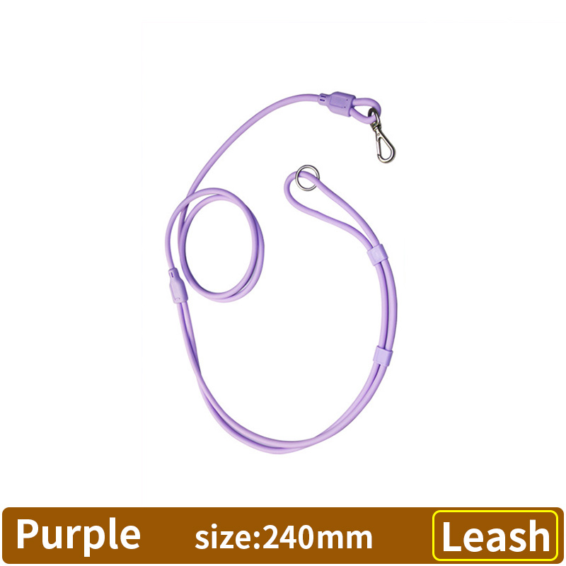 Dog leash can be inclined to hang a single leash to walk the dog. Small and medium-sized dog Teddy Keji pet round rope leash