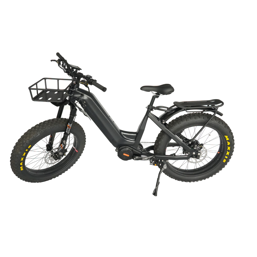 Step Through Ebike 48V 1000w Chain Drive Bafang M620 Mid Motor Fat Tire Electric Bike