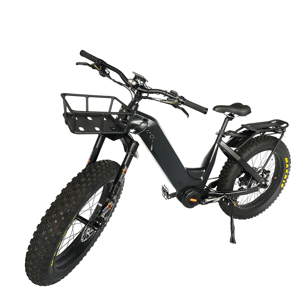 Step Through Ebike 48V 1000w Chain Drive Bafang M620 Mid Motor Fat Tire Electric Bike