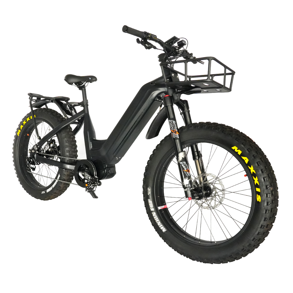 Step Through Ebike 48V 1000w Chain Drive Bafang M620 Mid Motor Fat Tire Electric Bike