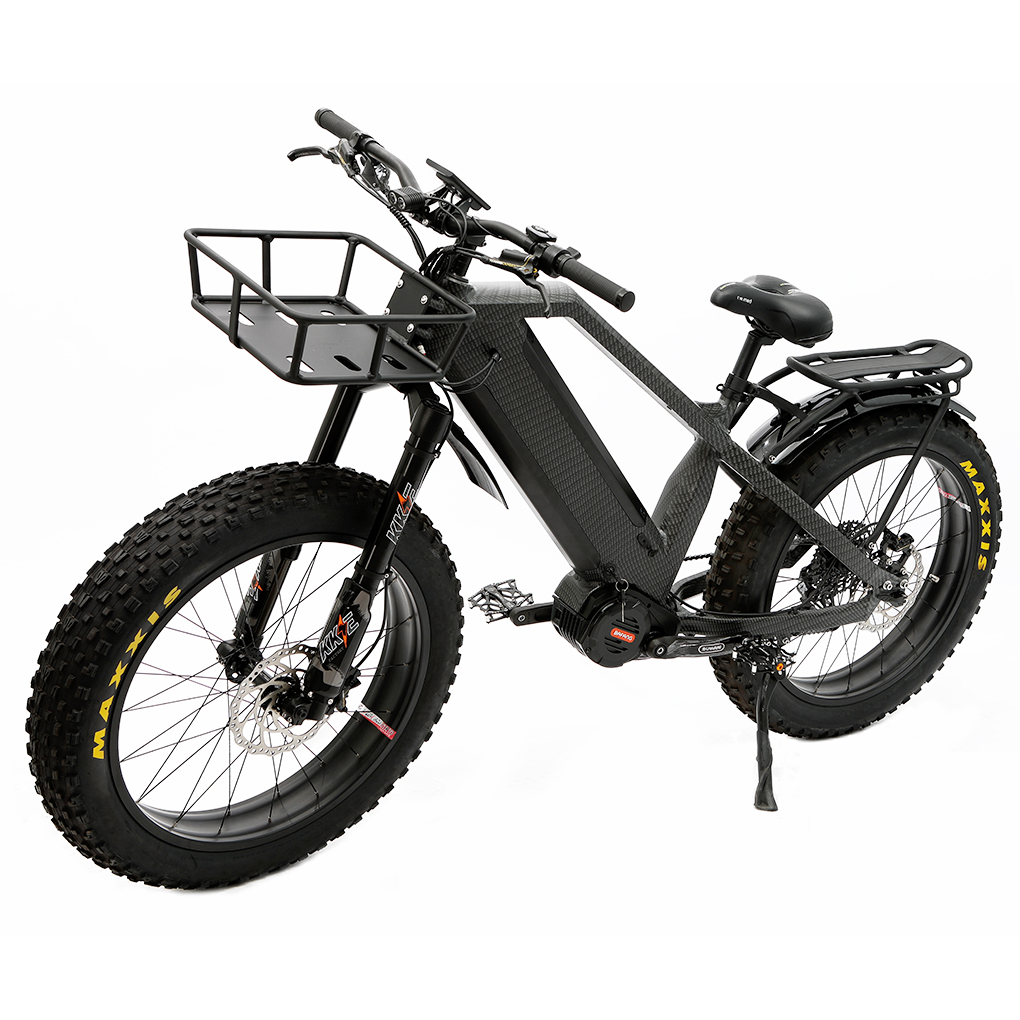 Dual Loong Electric Bike Batteries 48V15Ah*2pcs Bafang M620 1000W Mid Motor Hunting Ebike