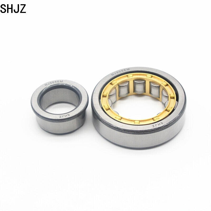 High Performance SHJZ 25x62x17mm NJ305EM Cylindrical Roller Bearing