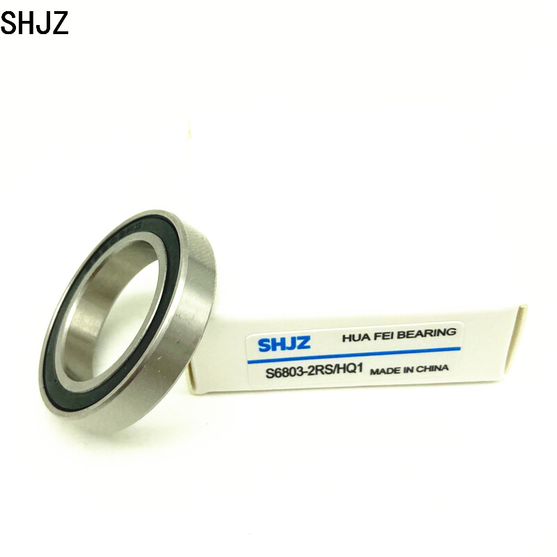 S6803-2RS/HQ1 17x26x5 Stainless SteelHybrid Ceramic Deep Groove Ball Bearings