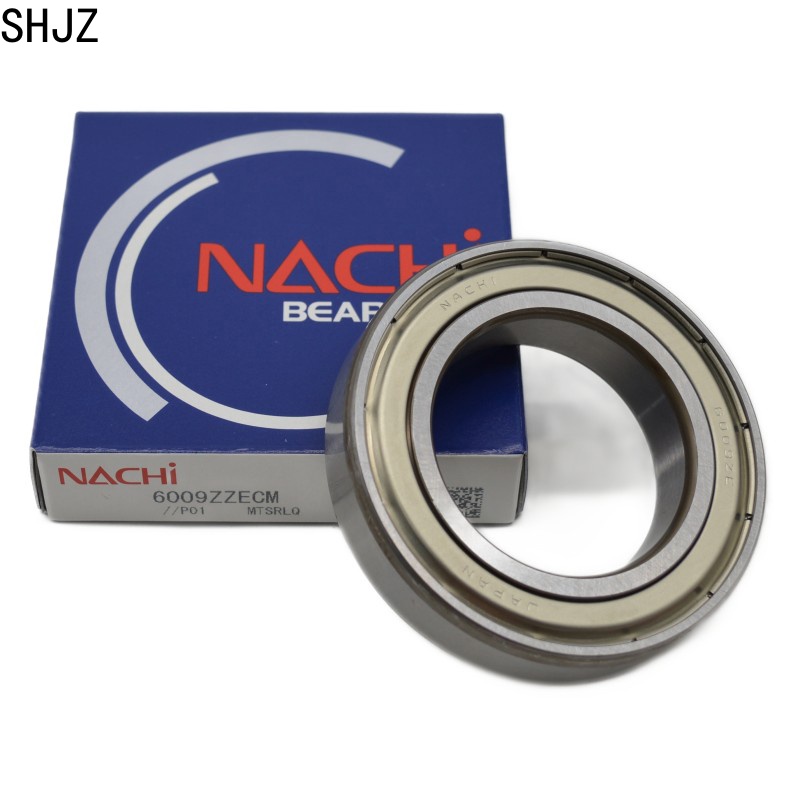 45X75X16mm Metal Shield Original NACHI bearing 6009ZZECM Deep Groove ball bearing