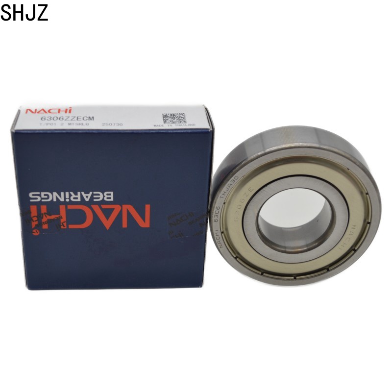 Original NACHI 30*72*19mm 6306ZZECM Radial Deep Groove Ball Bearing