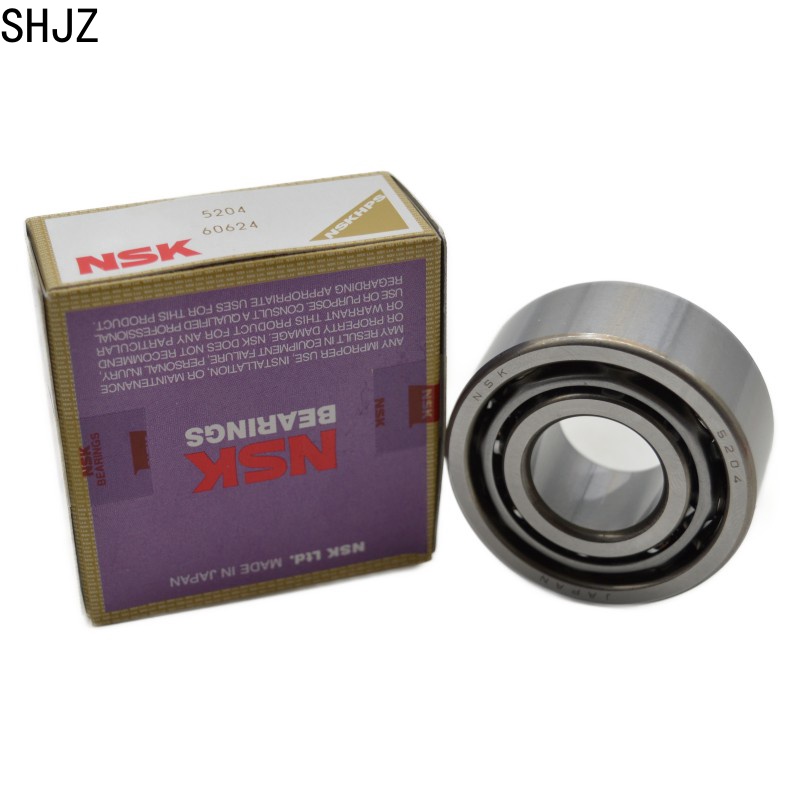 20*47*20.6mm High speed NSK bearing 5204 Double-Row Angular Contact Ball Bearing