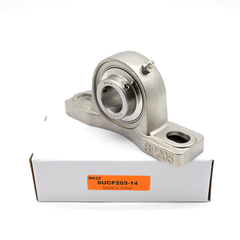 SHJZ Stainless steel pillow block bearing SUCP205-14  stainless steel insert ball bearing SUC205-14