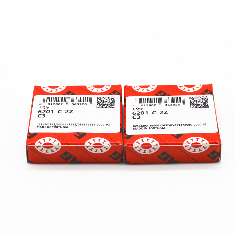 Germany Original FAG Bearing 6201-C-2Z Size 12*32*10mm Deep Groove Ball Bearing