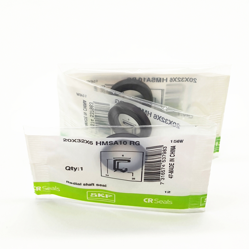 Radial shaft seal with rubber outside diameter and single sealing lip SKF 20X32X6 HMSA10 RG Oil seal