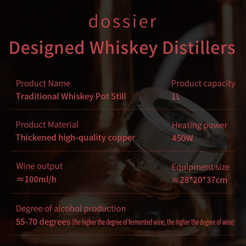 1L small whiskey distiller