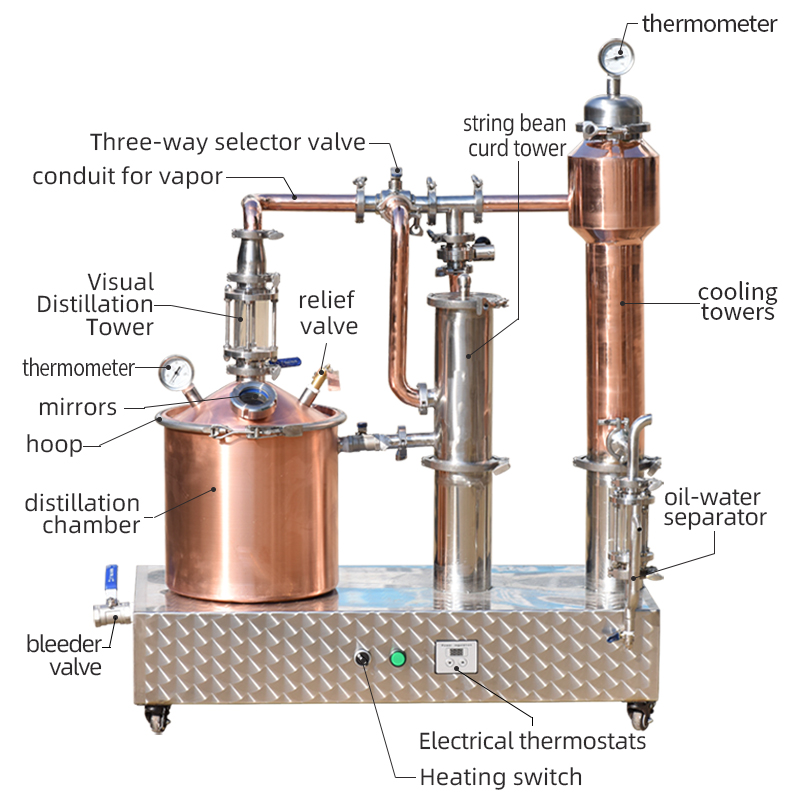 20L whiskey essential oil still
