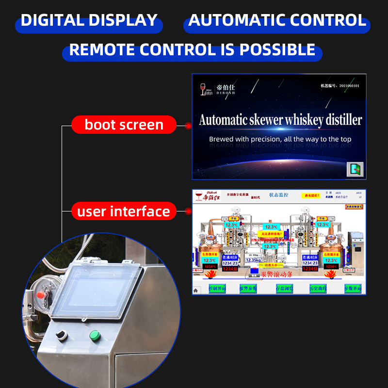 50Lx2 automatic whiskey distiller