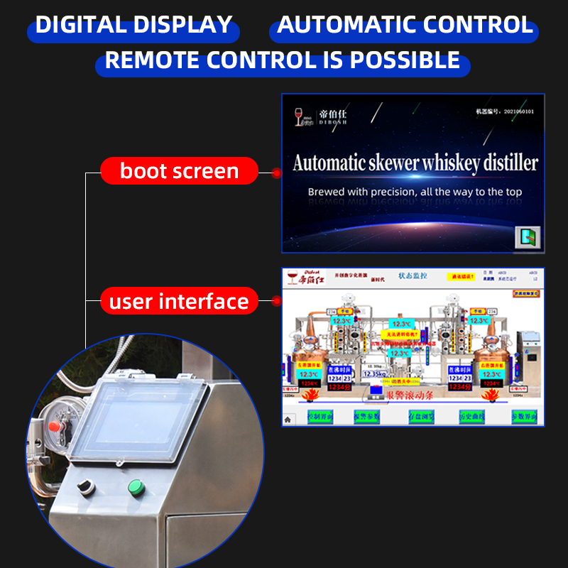 50Lx2 automatic distilling machine