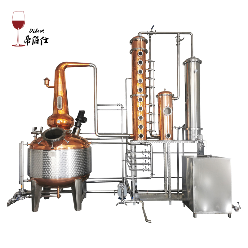 1000L gin red copper distillery machine