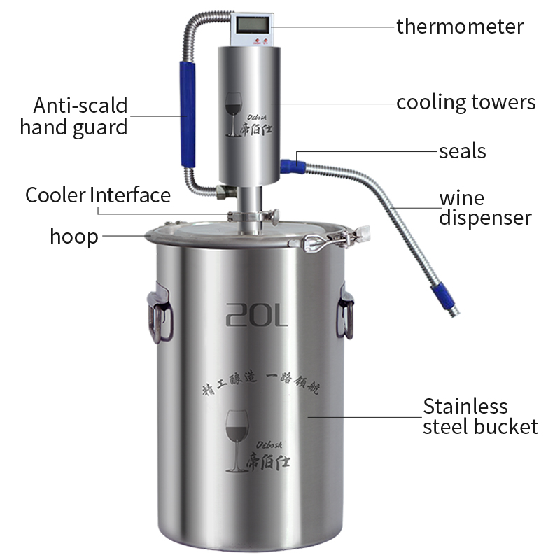 Micro distillation column distiller