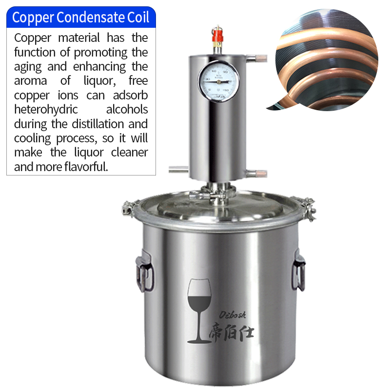 Red copper single column home still