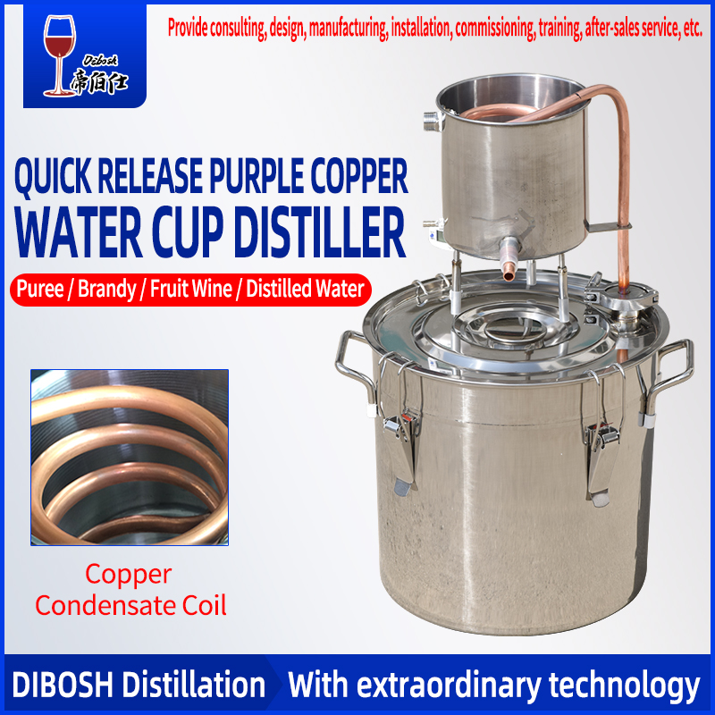 Red copper water cup distiller