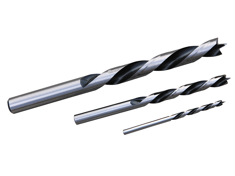 HCS Brad Point Wood Drill Bits, Edge Clear 