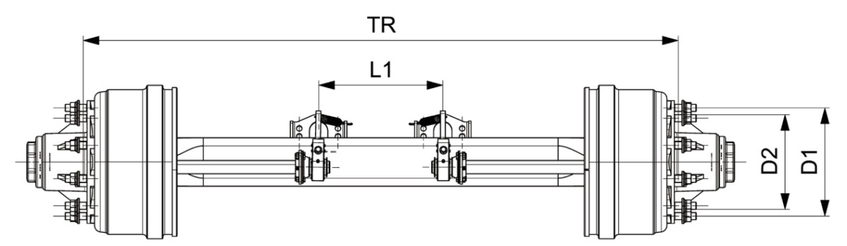 图纸 美式鼓刹车桥PLUS AMERICAN DRUM BRAKE AXLE-PLUS