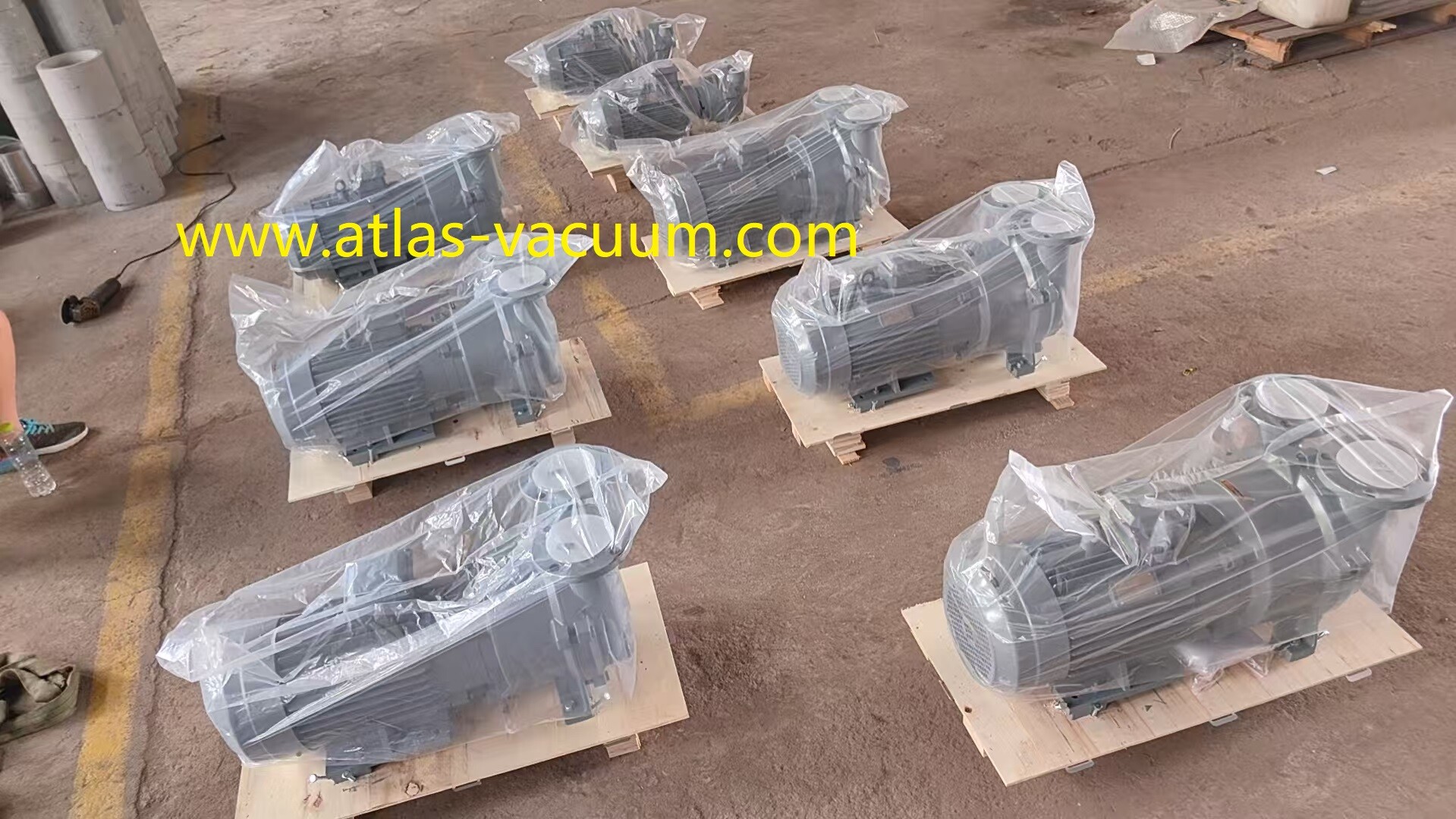 Shipment of 8 Customized 2BV Series Liquid Ring Vacuum Pumps for Semiconductor