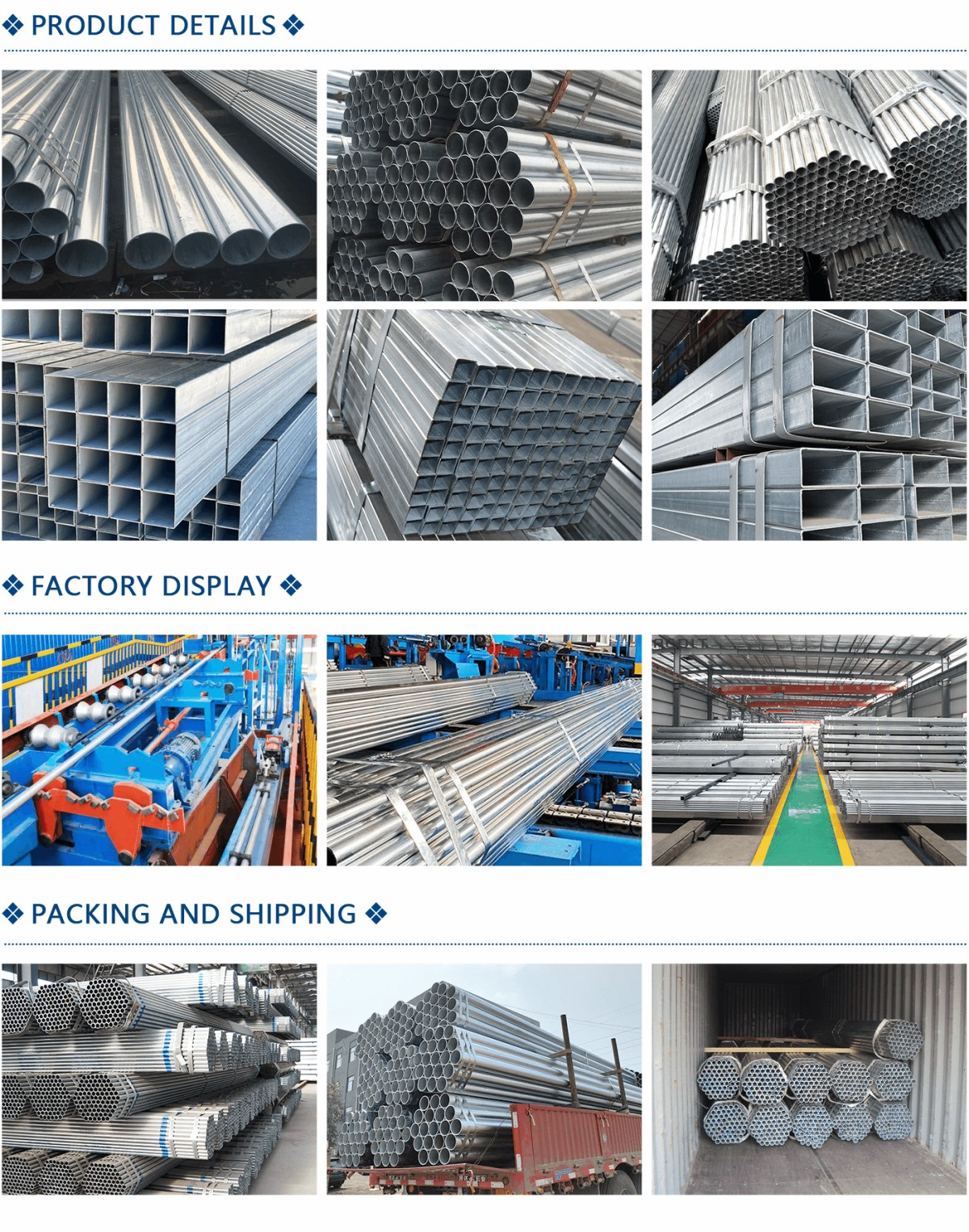 Galvanized Steel Round Tube