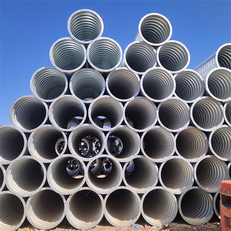 Large galvanized drainage pipe