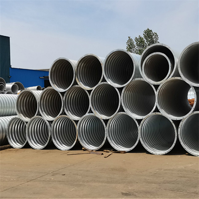 Large galvanized drainage pipe