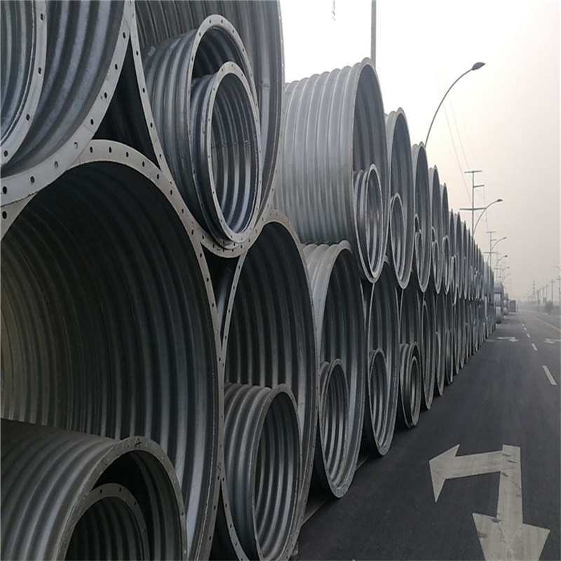 Large galvanized drainage pipe