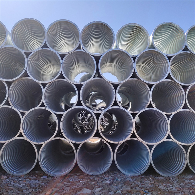 Large galvanized drainage pipe