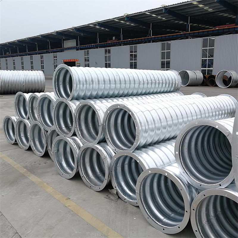 Large galvanized drainage pipe