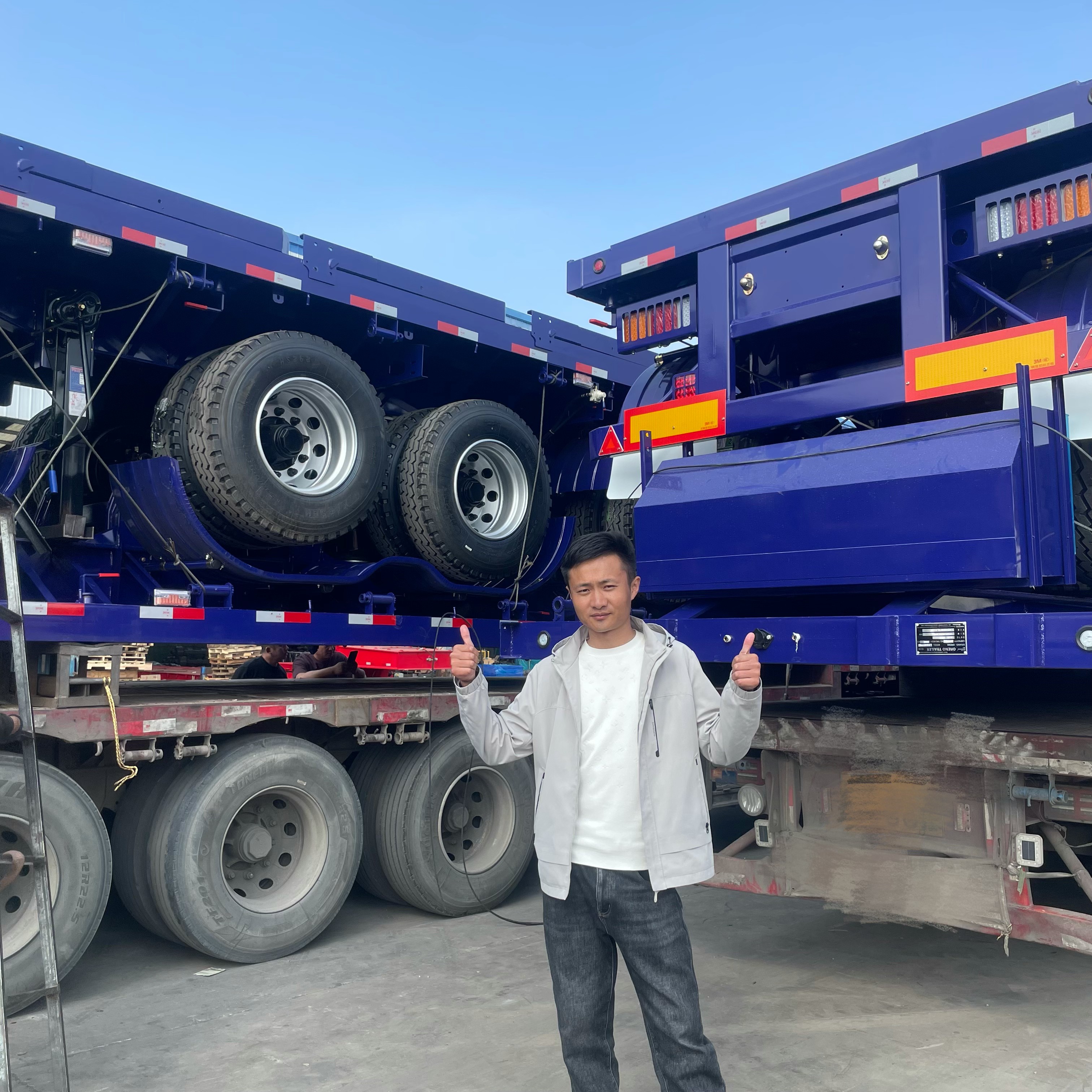 Batch Custom Heavy-Duty Flatbed Semi-Trailers Shipped to Ghana Client | Integrated Semi Trailer Factory