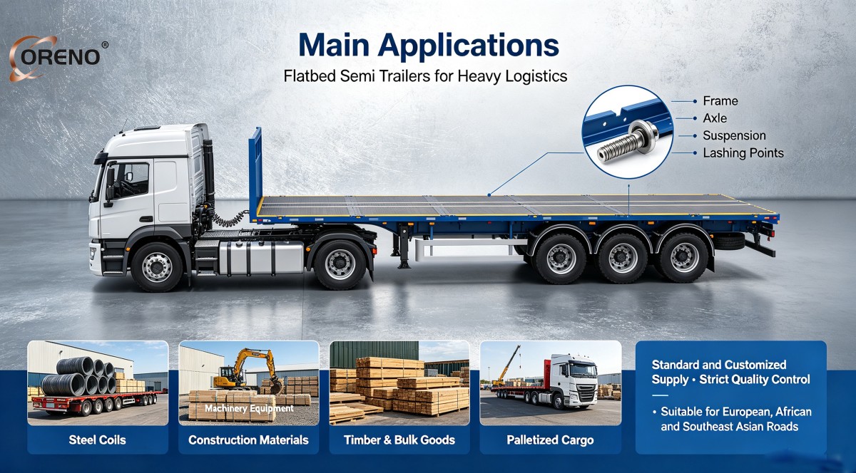 平板应用 Flatbed Semi Trailer Guide: Features, Uses and Benefits