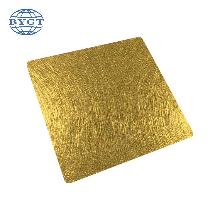 Vibration Finish Pvd Color Coating Stainless Steel Sheet For Inner Decoration Elevator Door Panel Kitchen Hardware