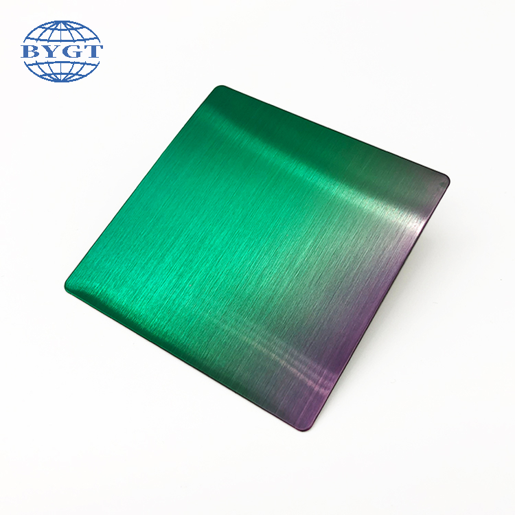 304 Stainless Steel 4*8ft Pvd Color Hairline Surface Decorative Metal Stainless Steel Sheet 