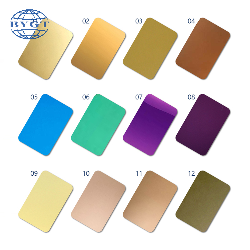 High Quality 304 316 Black Color Mirror Finish Stainless Steel Metal Sheet 4ft*8ft For Kitchen Interior Decoration
