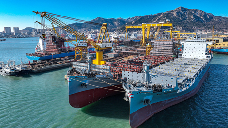 Zhouxiang's three intelligent welding production lines fully empower intelligent shipbuilding.