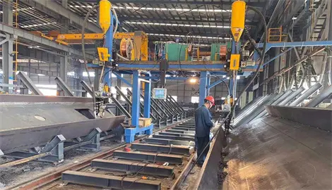 Cantilever Type H Beam Welding Machine 