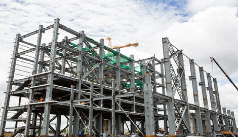 How is the steel structure made?