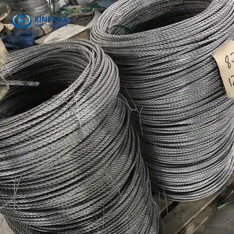 Manufacturer High Quality Q195 Q235 Galvanized Steel Wire Rope