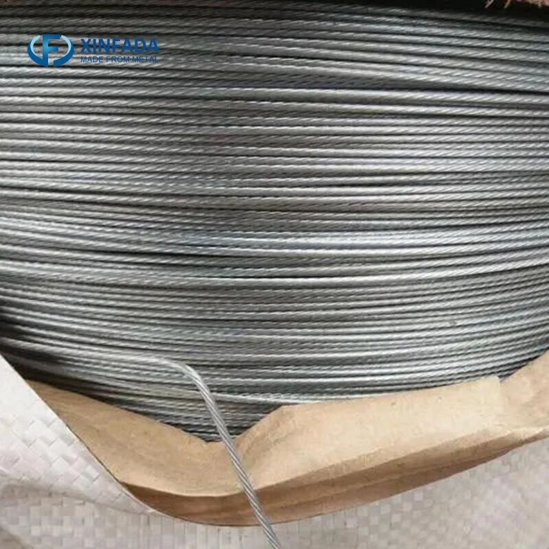Manufacturer High Quality Q195 Q235 Galvanized Steel Wire Rope