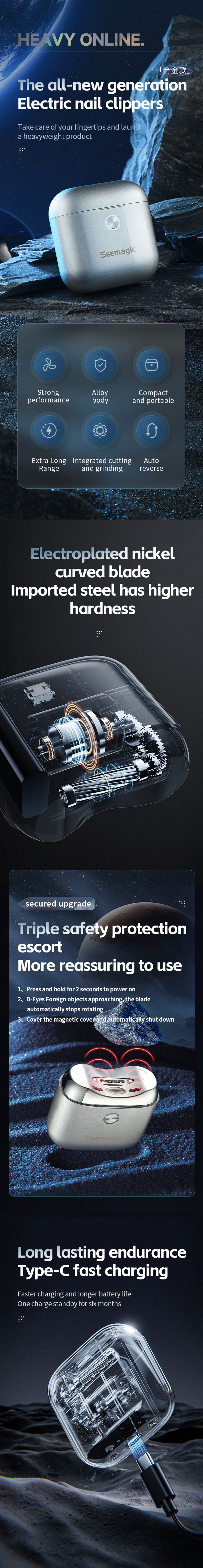 Electric Nail Clipper Shark