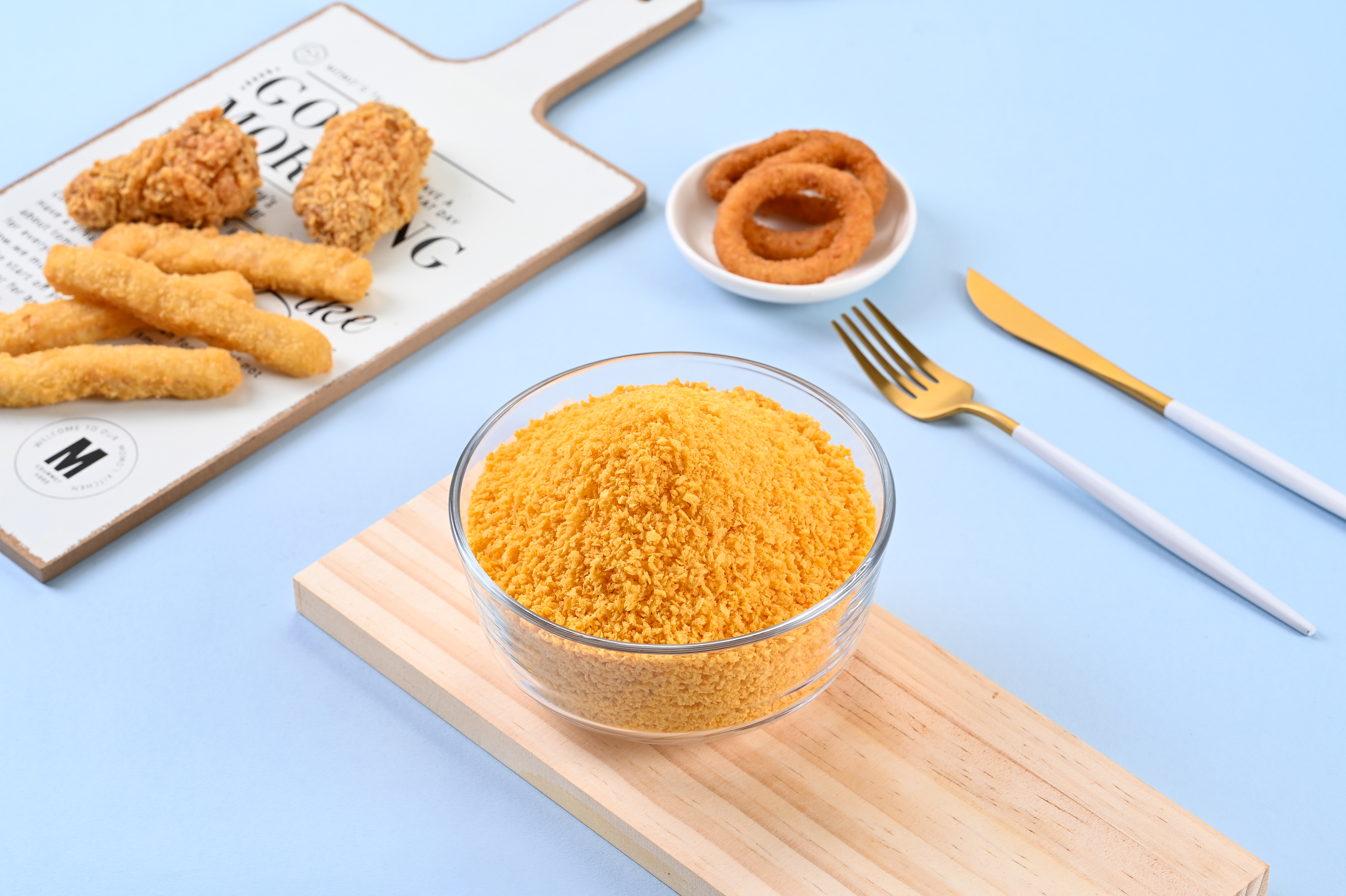 yellow bread crumbs